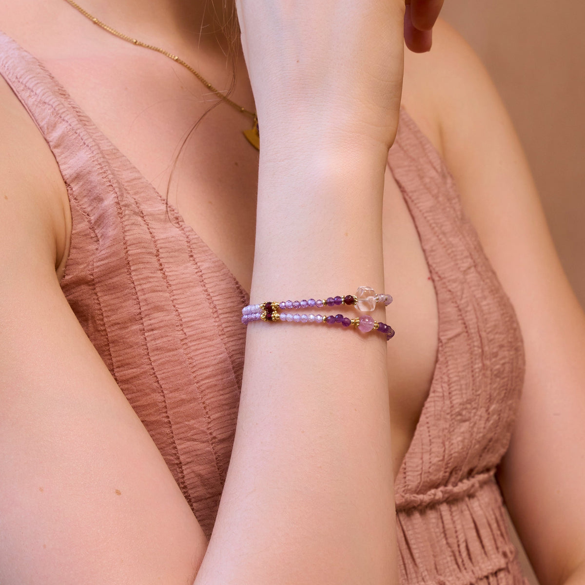 Ethereal Wisdom Amethyst Bracelet