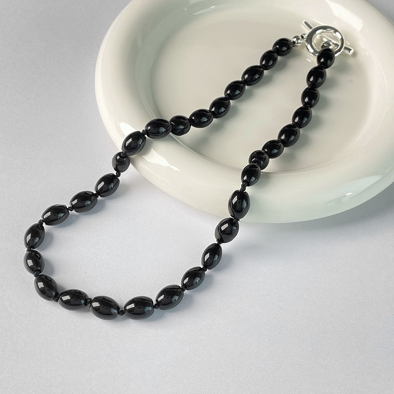 Night's Embrace Black Onyx Necklace