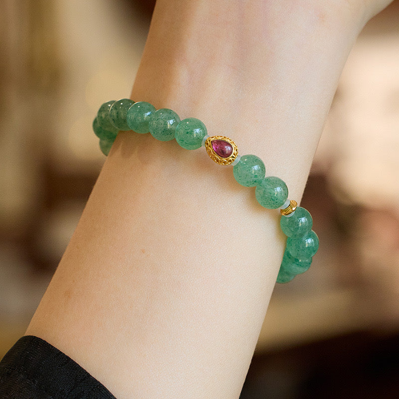 Eternal Spring: The Prehnite Grapestone Bracelet