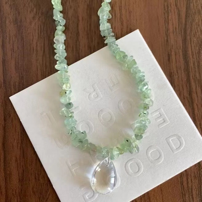 Eternal Spring: The Prehnite Elegance Necklace