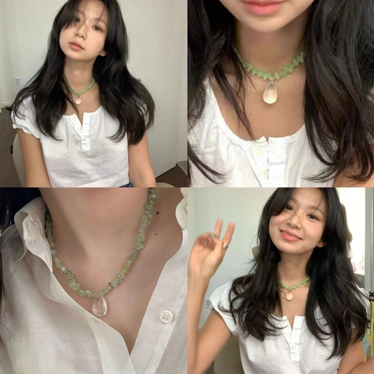 Eternal Spring: The Prehnite Elegance Necklace