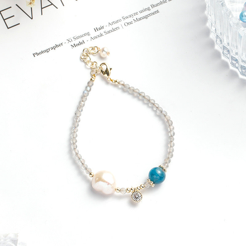 Lunar Whispers Moonstone Bracelet